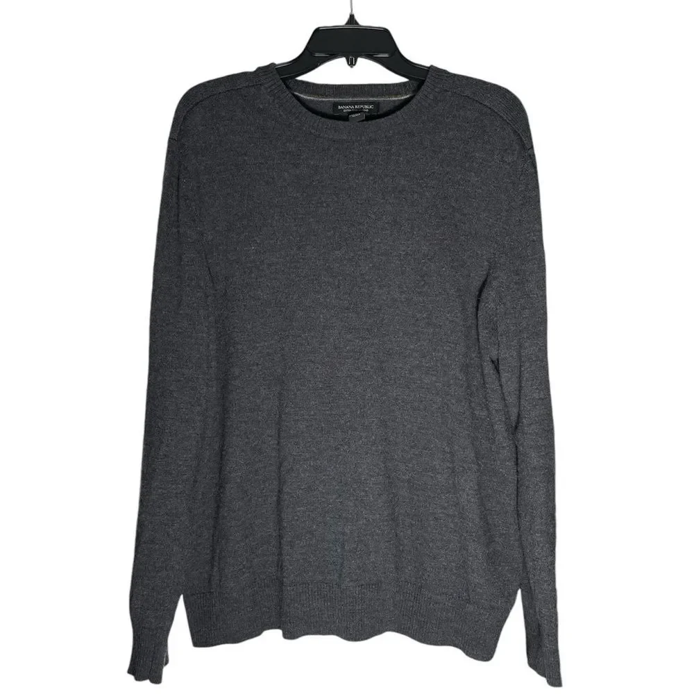 Banana Republic Extra Fine Merino Wool Sweater men’s size XL preppy